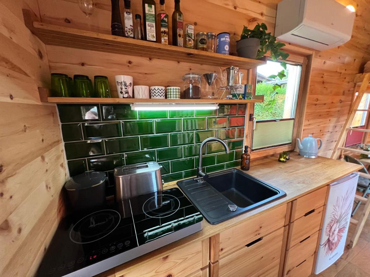Zirbenholz Tiny House "Waldhauszeit" Am See Mucke Exterior photo